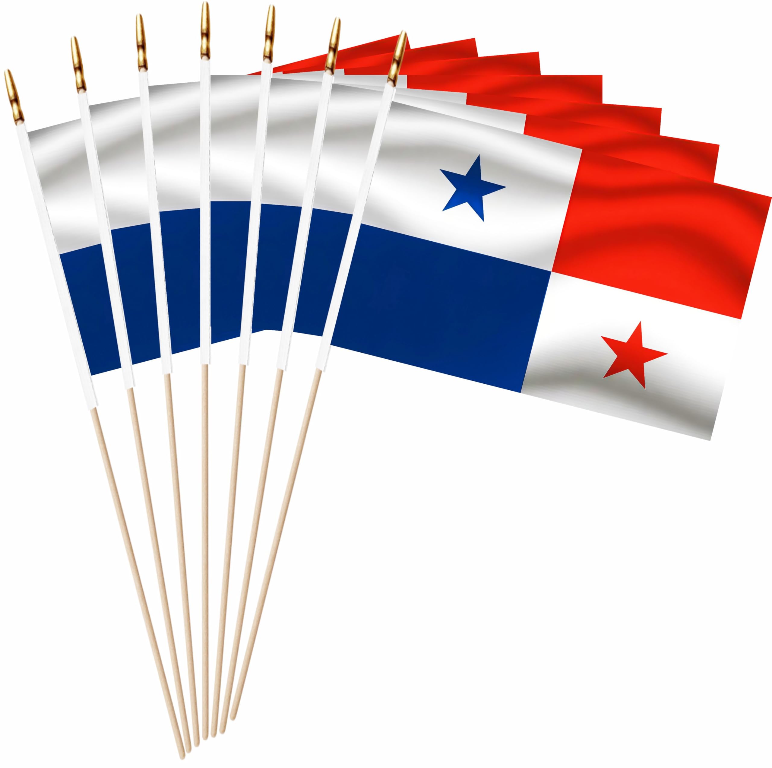 Mini drapeaux du Panama 12,7x20,3 cm avec tige en bois rigide (x20)
