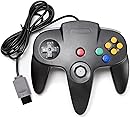 KIWITATA Classic N64 Controller, Retro N64 Remote Wired Joystick Game Pad Controller for N64-Console Video System Black