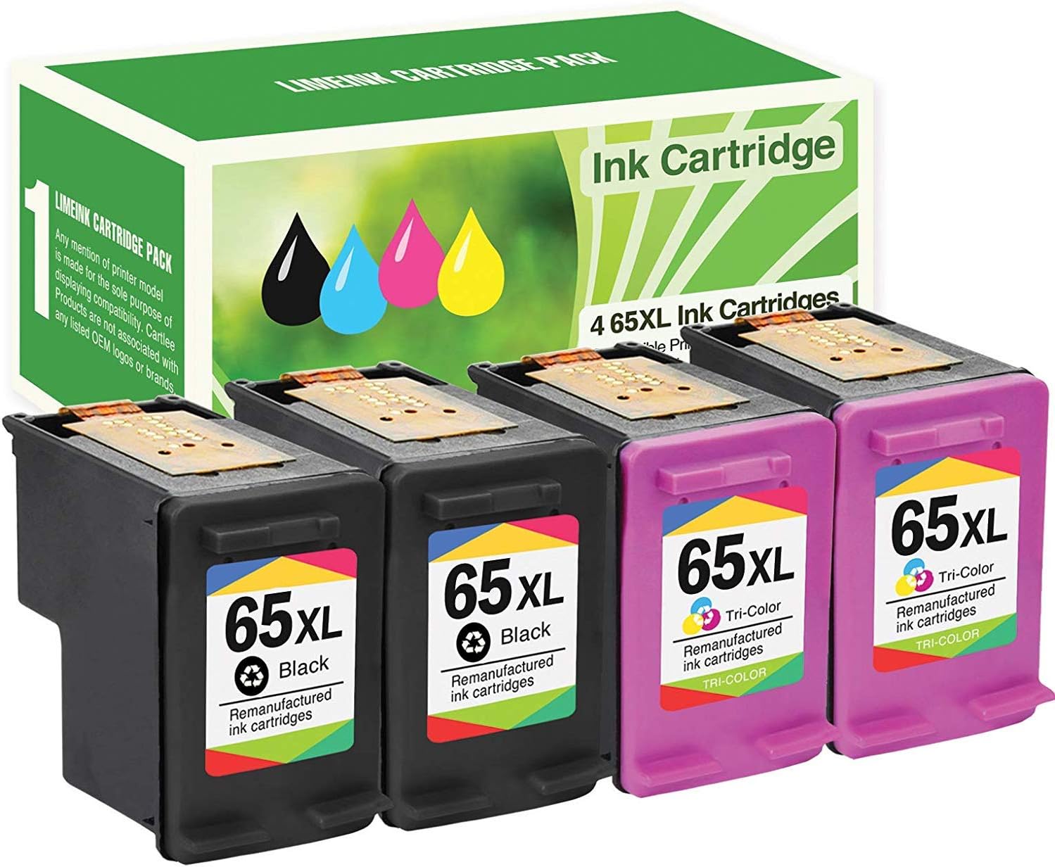 Amazon.com: Limeink - Cartucho de tinta remanufacturado para impresora HP  DeskJet 2600, 2622, 2652, 2655, 3700, 3720, 3752, 3752, 3755, Envy 5000,  5052, 5055, AMP 100, color negro y paquete combinado de color: Electronics