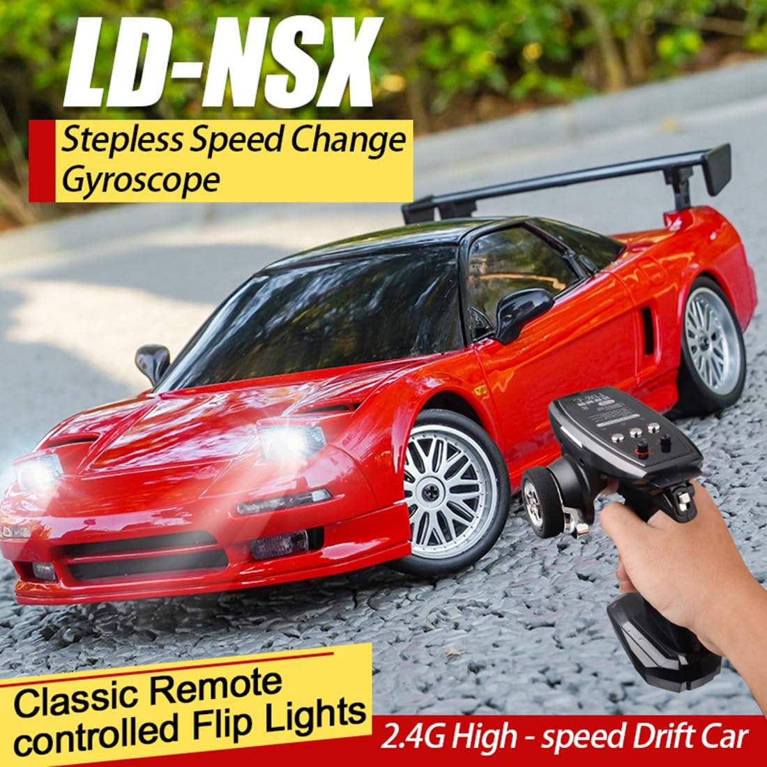Amazon.com: Moonzeamus 1:18 NSX Model LD1803 RC Drift Car 1/18 2.4