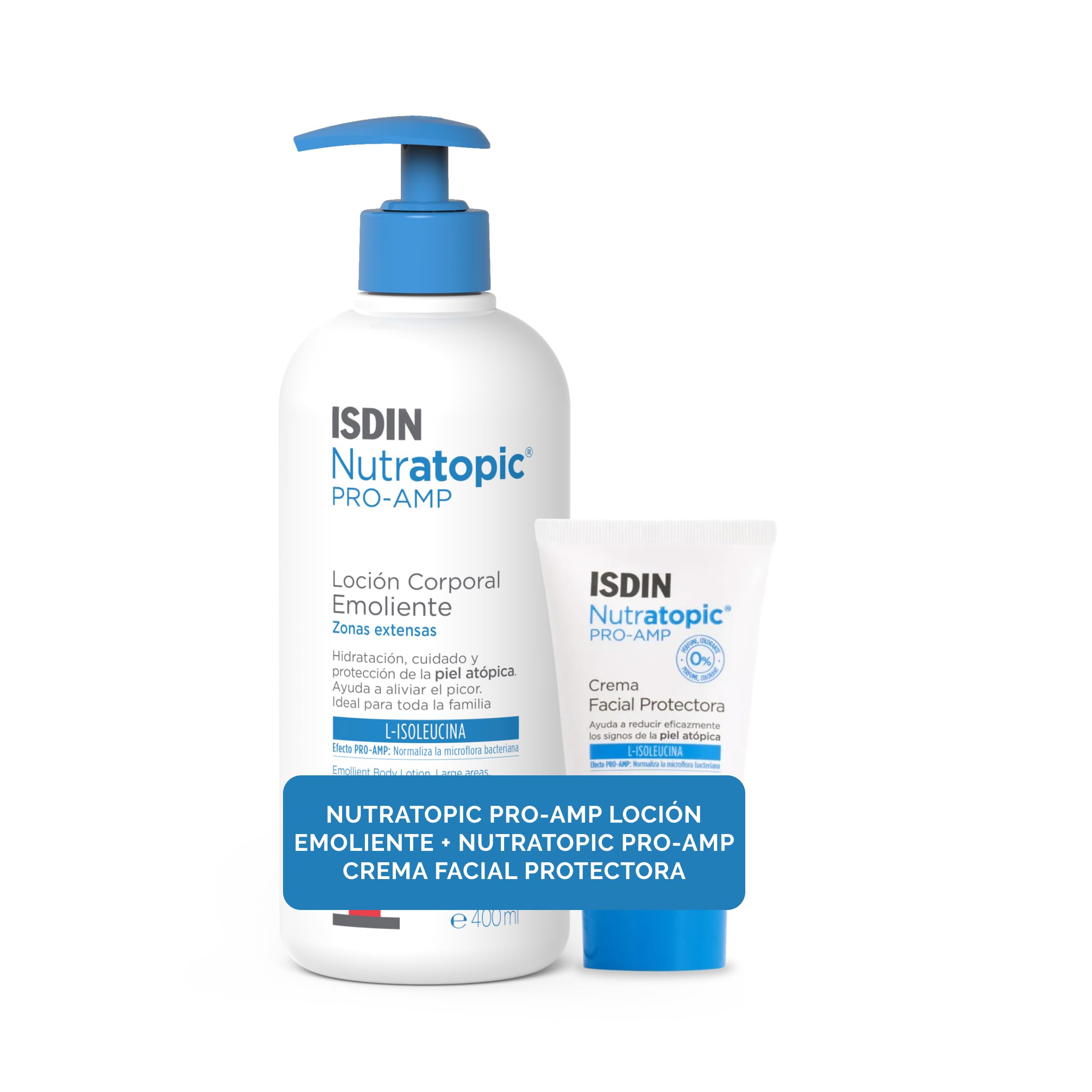 ISDIN Nutratopic Pro-AMP Crema Facial, Crema Facial Protectora, Ayuda a Mejorar los Signos de la Piel Atópica