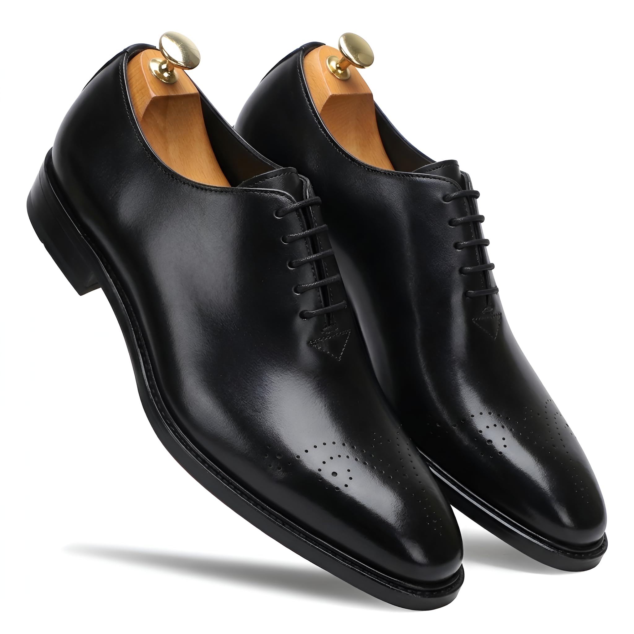 tom hendrix Men's Genuine Leather Oxford Lace-Up Shoes | Classic Formal Dress Shoes | Office, Business-picture-42