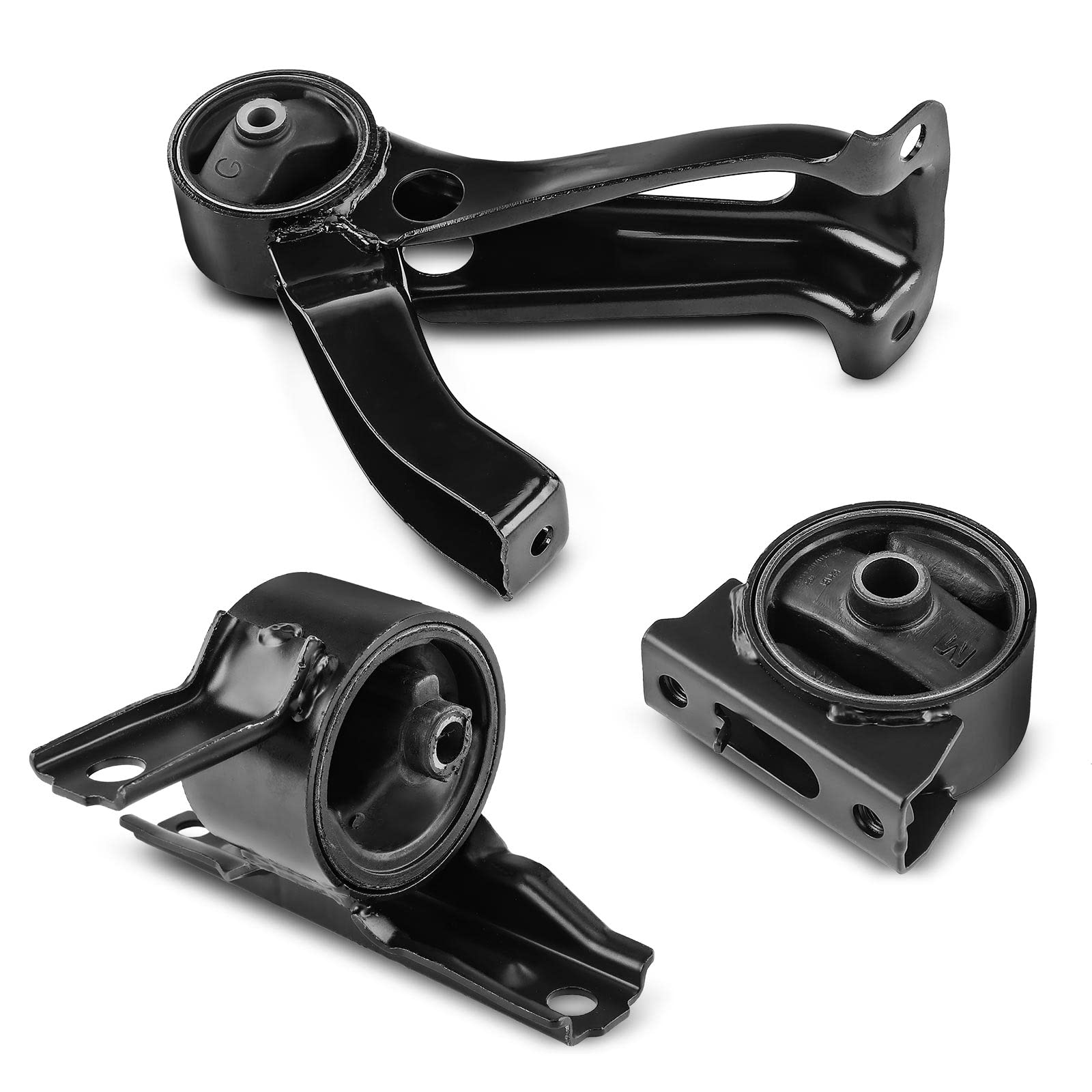 A-Premium Engine Motor and Transmission Mounts Compatible with Jeep Patriot 2007-2017, Compass 2007-2017 & Dodge Caliber 2007-2008 & Mitsubishi Outlander Sport 2011-2019, RVR 2011-2014, 4WD 3-PC Set