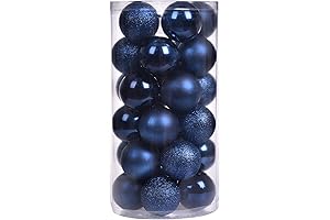 Navy Blue Christmas Ball Ornaments