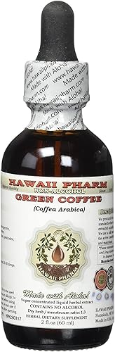 Extracto líquido sin alcohol de café verde, café verde (Coffea Arabica), suplemento herbario natural de glicerita de grano seco, 2 onzas