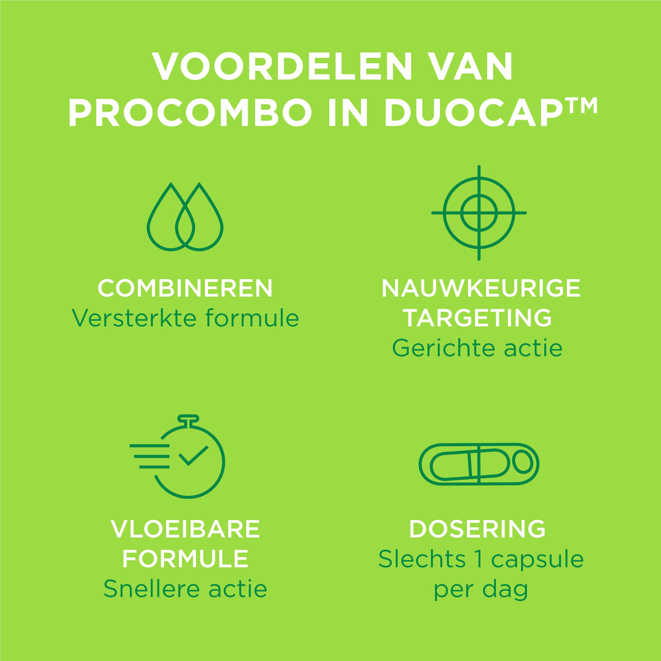 ProCombo – das smarte Synbiotikum mit gezielter Ausrichtung der "guten" Bakterien. Doppelkapsel und flüssige Formel für schnelle Ergebnisse. (30 Kapseln)