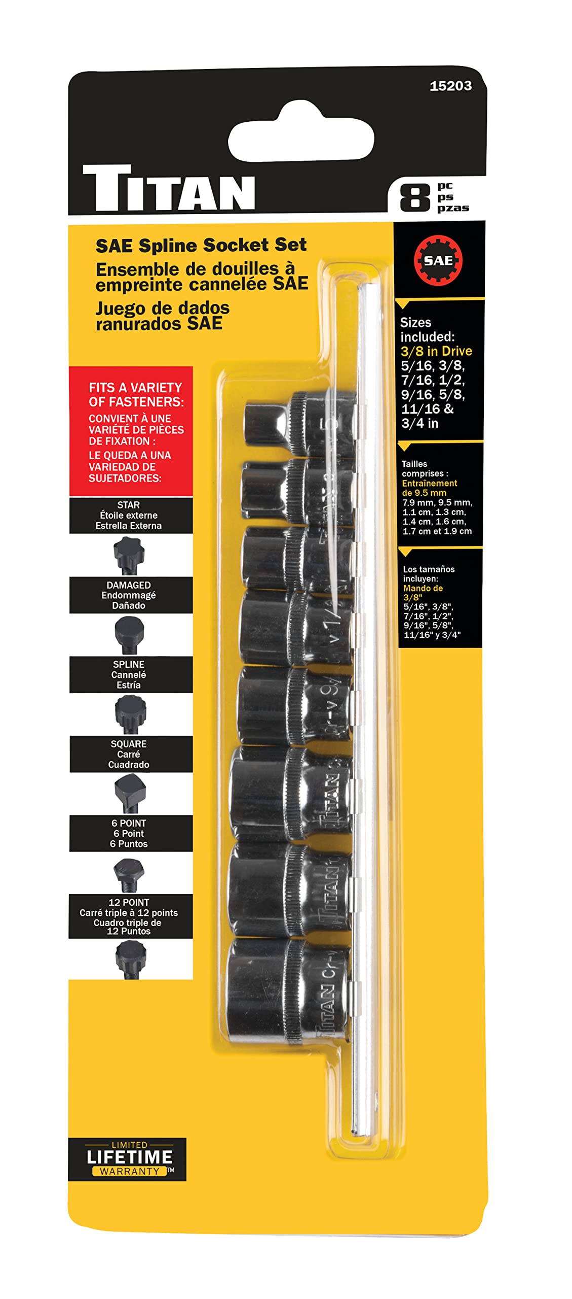 Amazon.co.jp: Titan Tools 15203 3/8インチドライブ SAE