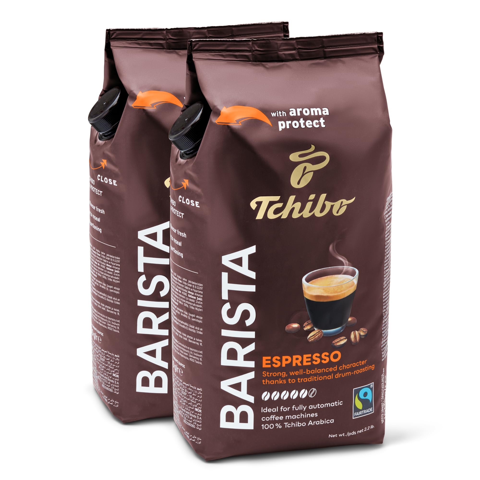 Tchibo Barista Espresso Beans, 38.5 onzas (paquete de 2)