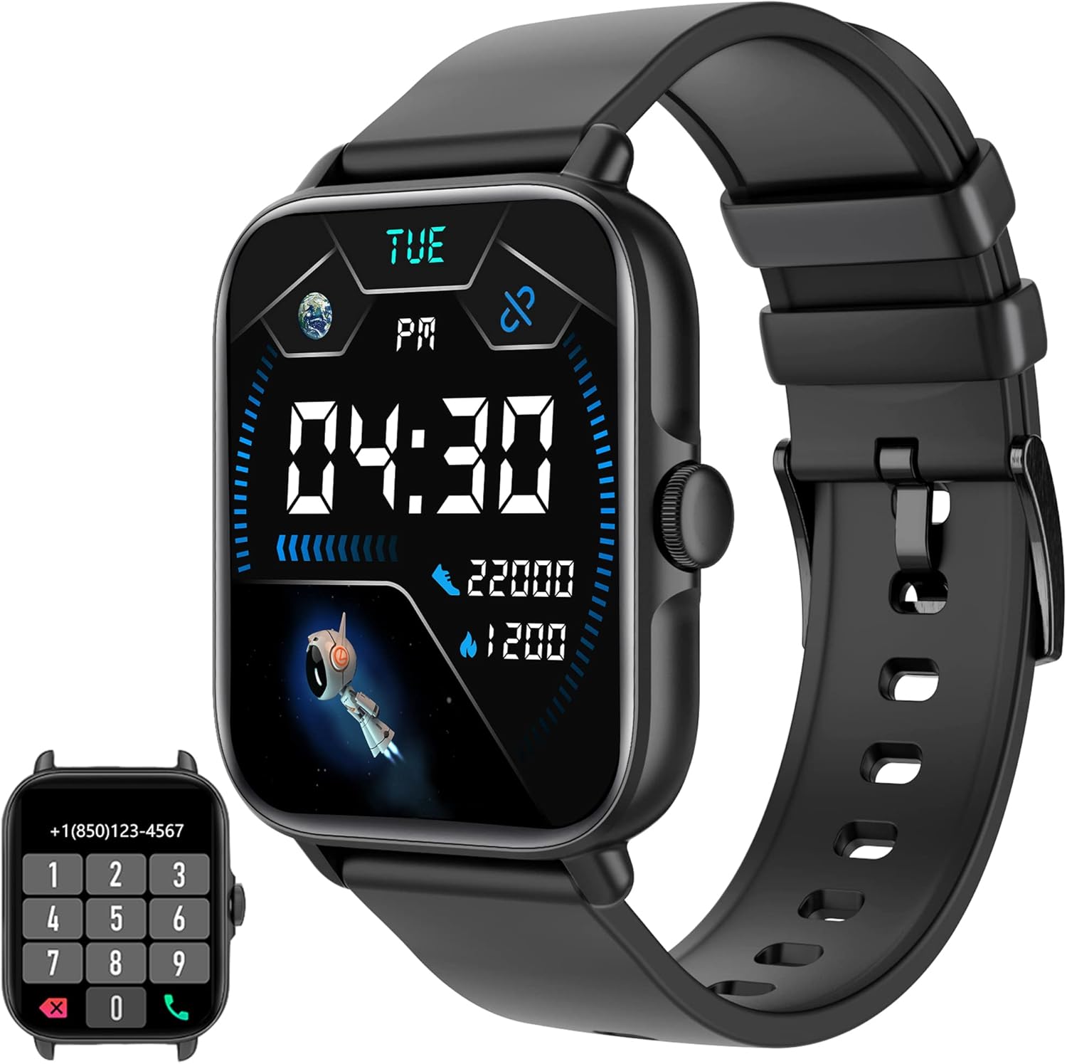 DXPICR Smart Watch(Call Receive/Dial), Full Touch Screen
