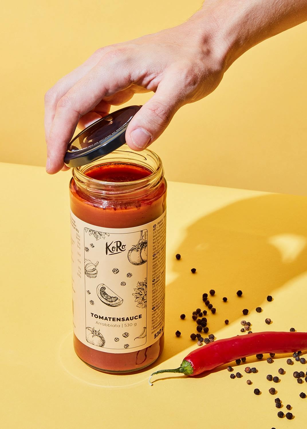 KoRo - Sugo all'arrabbiata | 6 x 530 g