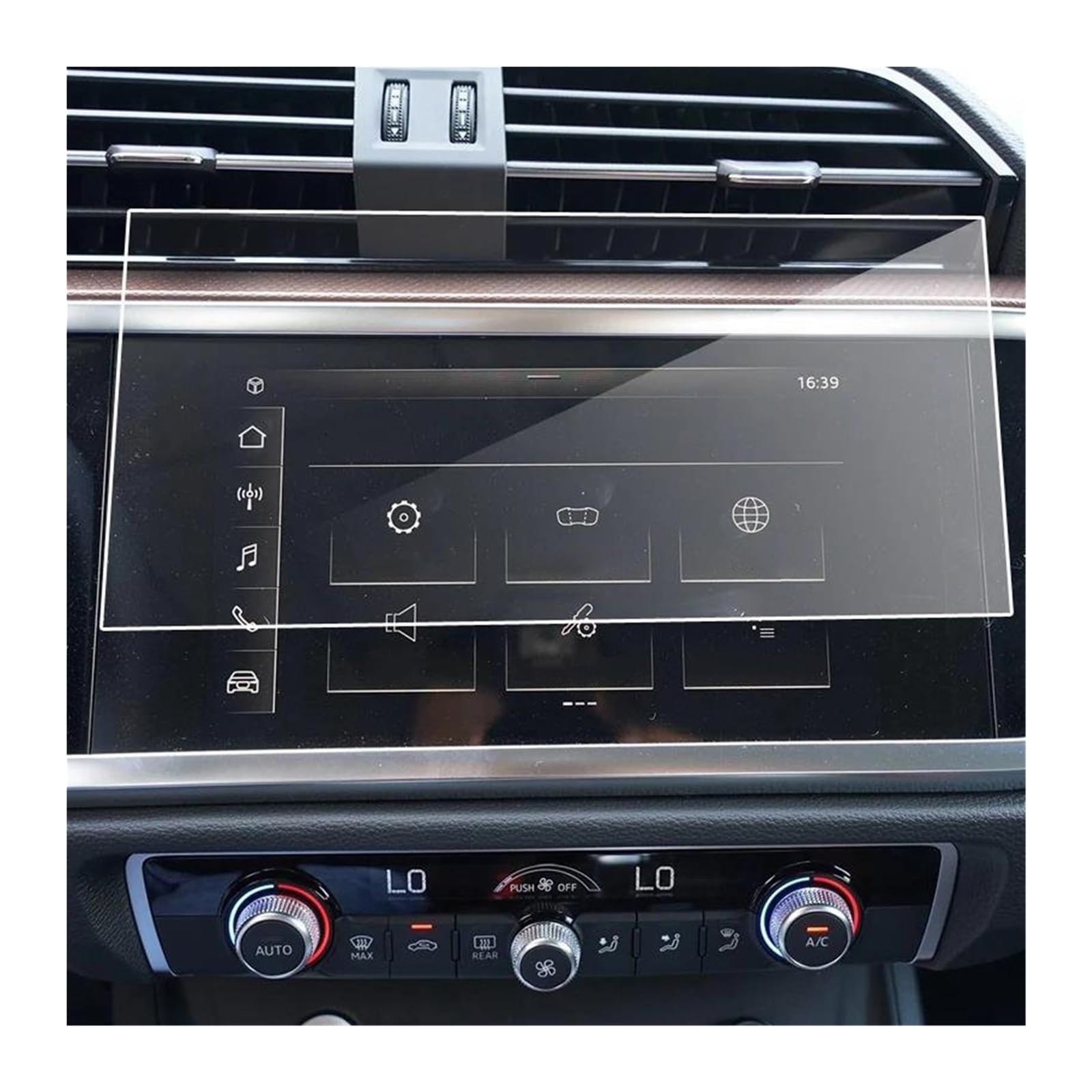Film protecteur verre trempé écran LCD Audi Q3 2021-2022 navigation DVD voiture - 4