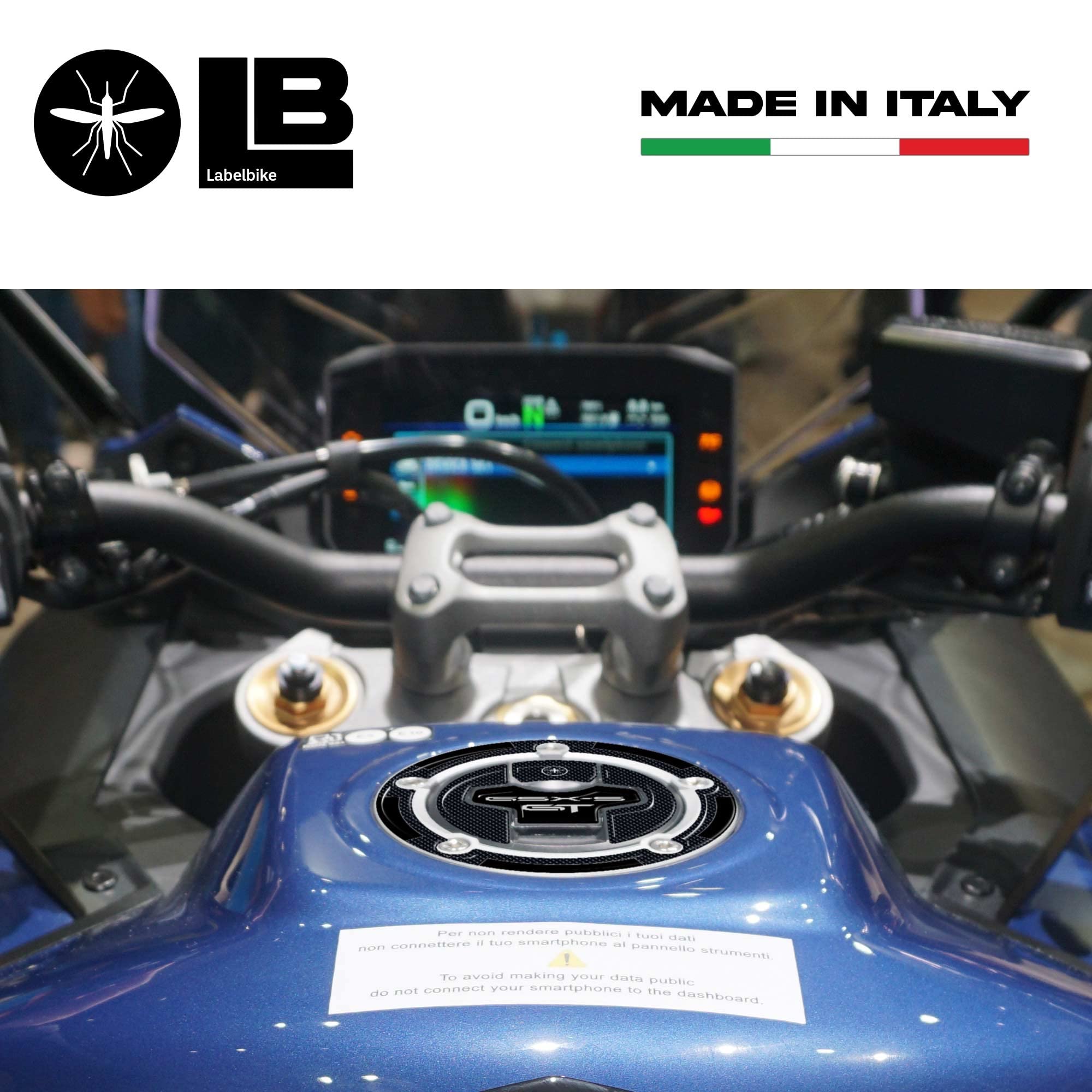 Labelbike Bouchon Protection Résine 3D Stickers Moto Suzuki - Autocollant Résiné Réservoir