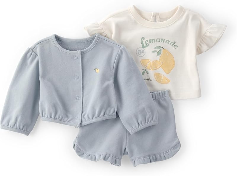 baby-girls 3-Piece Short Set
