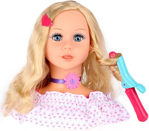 Miniatura 6 de Gigo Gi-Go - Juego de cabeza para peinar, color rosa