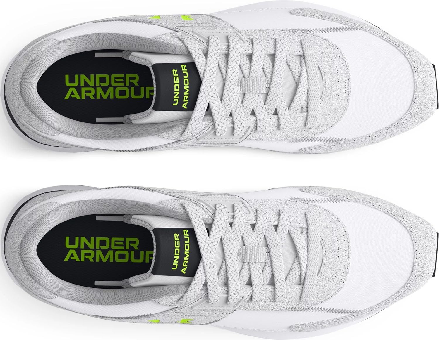 Under Armour - Mens Essential Runner Shoes, Color White (105), Size: 7 D(M) US - Image 2