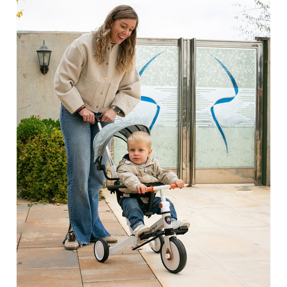 Interbaby Norby: 5 in 1 Dreirad und Laufrad mit Verdeck, 1 bis 5 Jahre