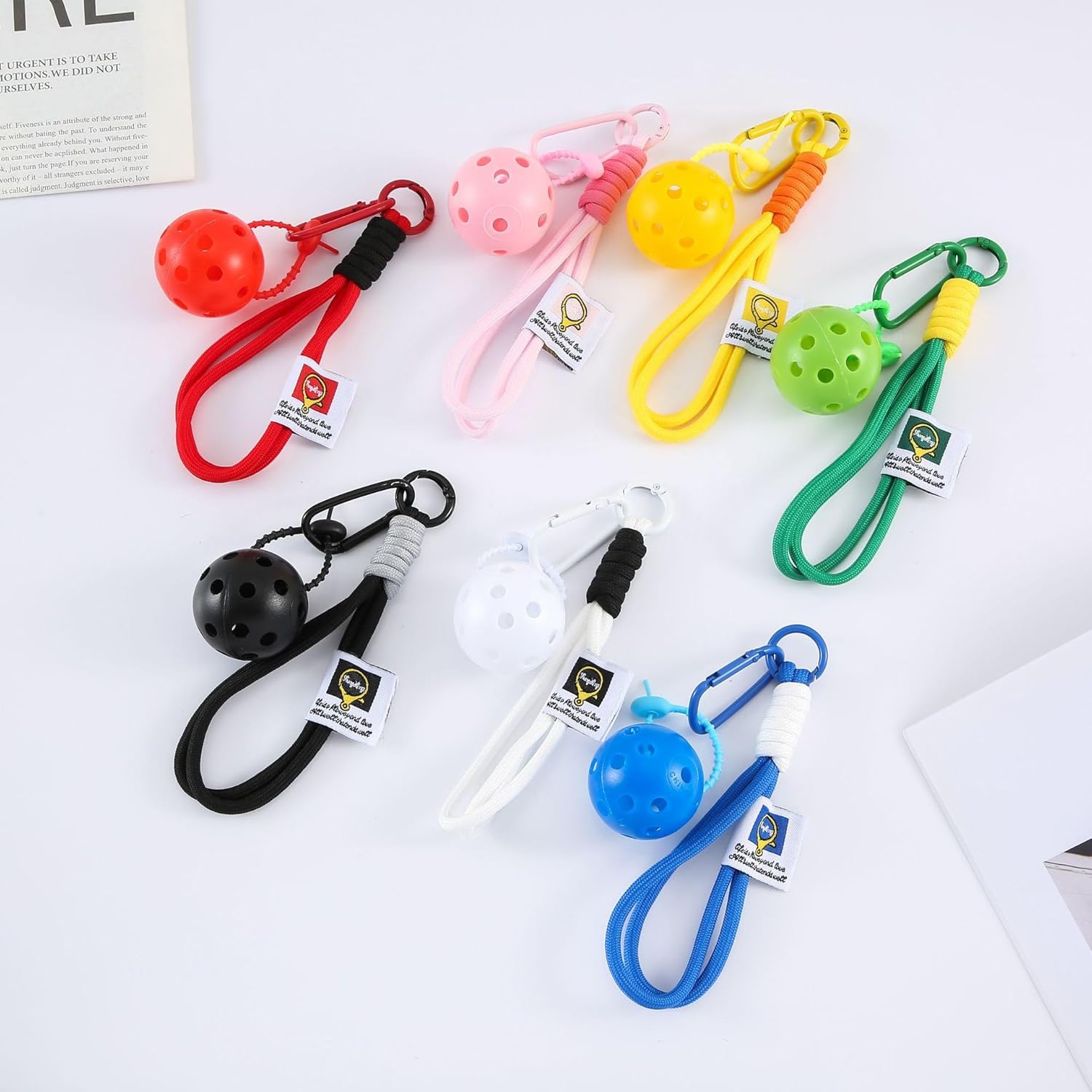 Show Off Your Love for Pickleball Everywhere - Sporty Keychain & Bag Charm for Keys Purse Backpack, Unique Pickleball Pendant