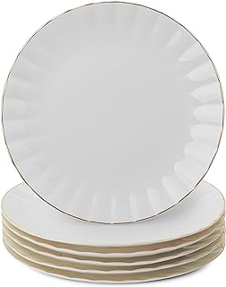 BTaT- Gold Trim Porcelain Dinner Plates