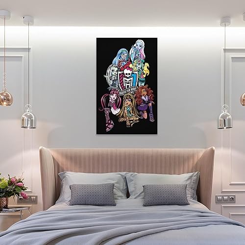 Miniatura 8 de KarfRi Monster High (2) Póster de lienzo para decoración de sala de estar, dormitorio, regalo, sin marco, 12 x 18 pulgadas (11.8 x 17.7 in)
