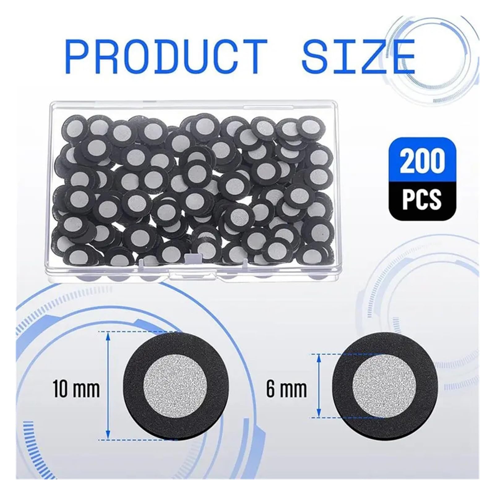 Skanowanie 3D Magnetyczny punkt śledzący Wewnętrzny 6,0 mm Zewnętrzny 10 mm Znacznik punktu referencyjnego dla skanera(1000pcs)