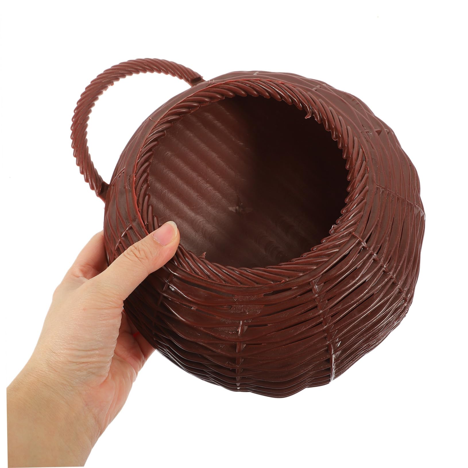 VICASKY 3pezzi Cesto Da Appendere Plastica Imitazione Intrecciata Per Fiori Decorazione Murale Per Casa Giardino e Balcone Stile Pastorale e Leggero