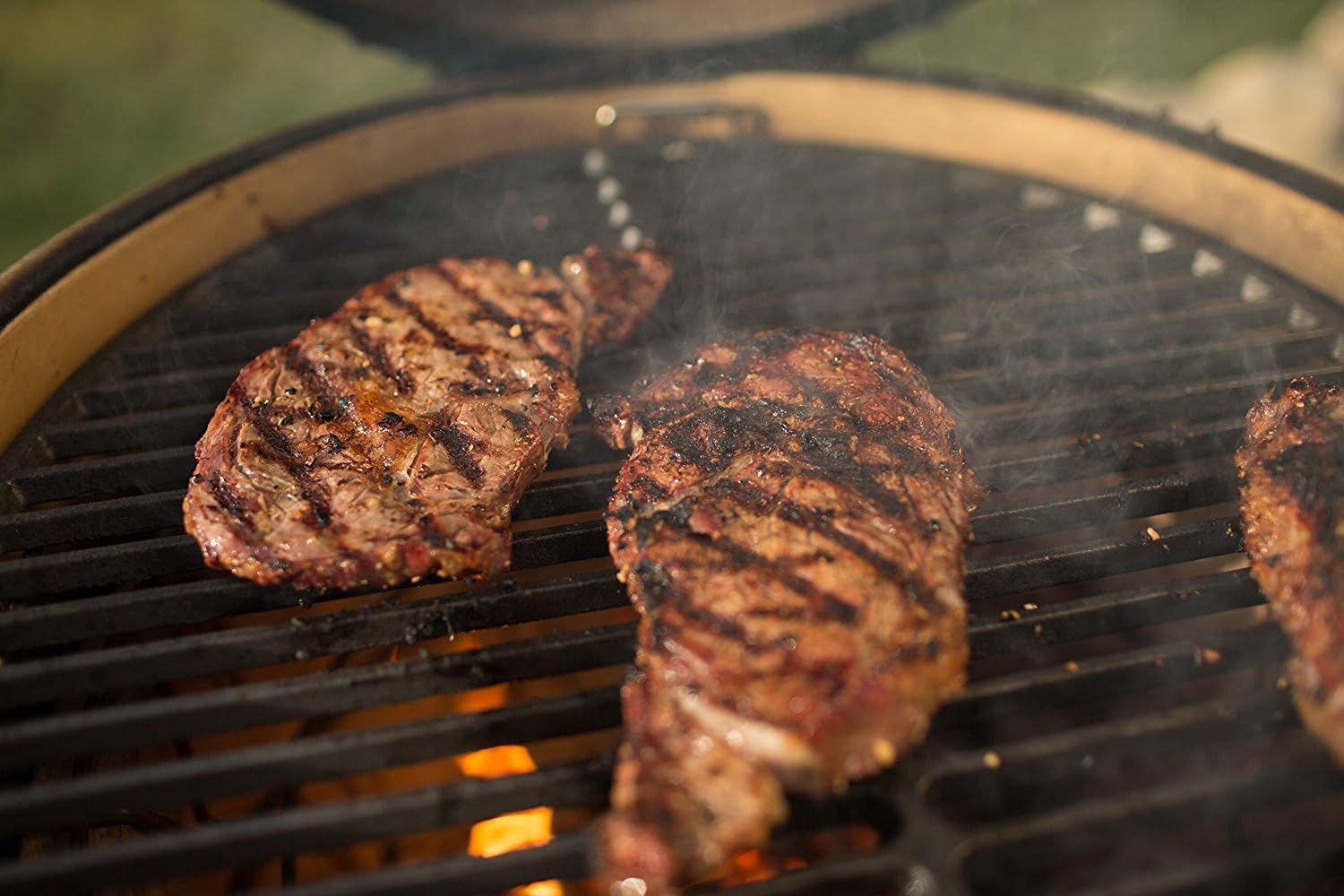 15.5" Cast Iron Grate Grids Sear Grate Fire Pit,Dracarys Round Cooking Grate big green egg accessories Fit for Medium Big Green Egg Grill Dome Char-Griller or Same Size Charcoal Grill(Medium - 15.5")