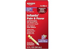 Infants' Pain & Fever, Acetaminophen 160 mg per 5 mL, Dye-Free