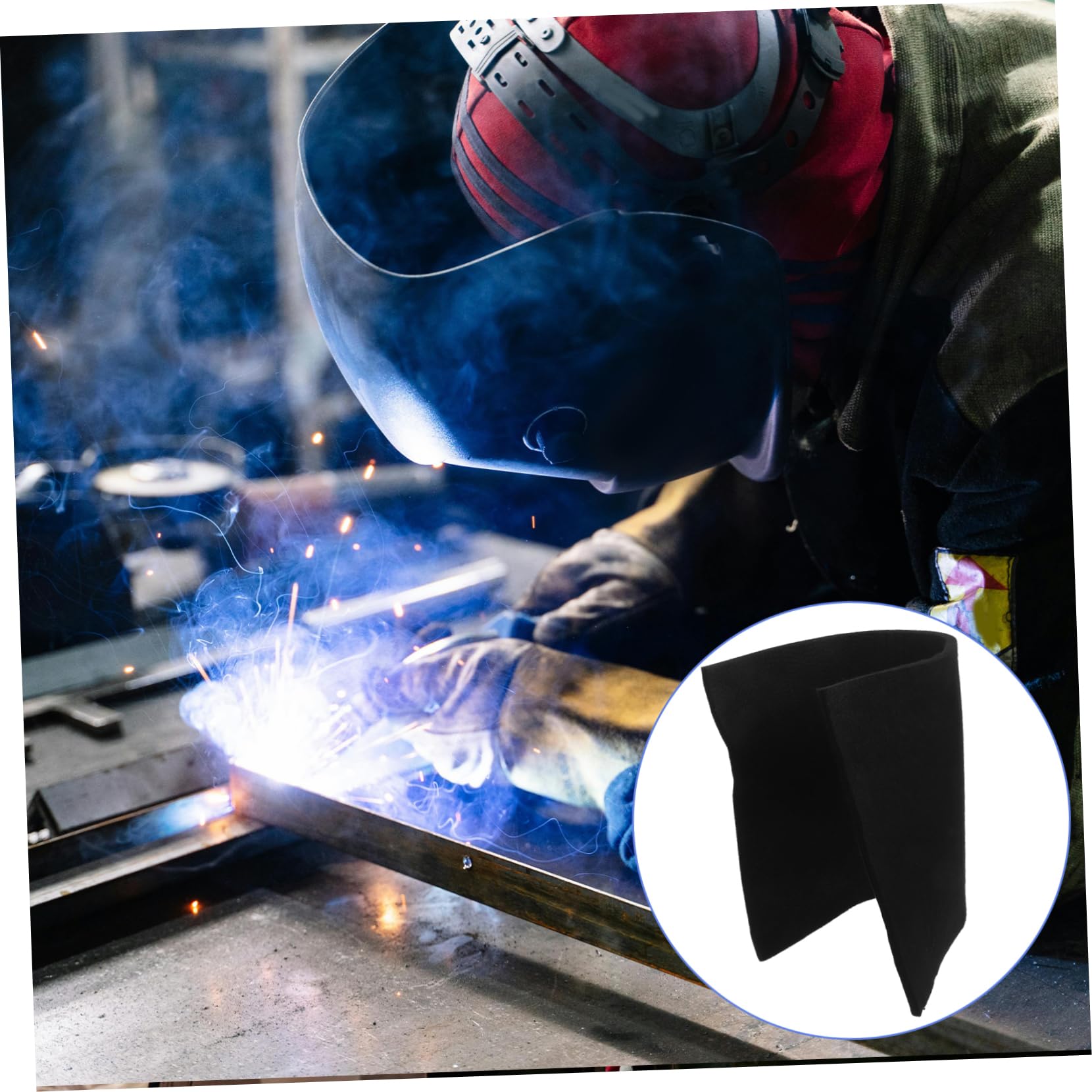 SOLUSTRE Fire Mat Fire Proof Blanket Fireproof Mat for Soldering Fire Proof Mat Fire Blanket Fireproof Blanket Welding Mat Welding Blanket Polyester Blanket Welding Accessory Soldering Mat