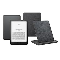 Kindle Paperwhite Signature Edition (2024 Release) 32 GB Senza pubblicità Con custodia trasparente nera e Stazione di ricarica wireless