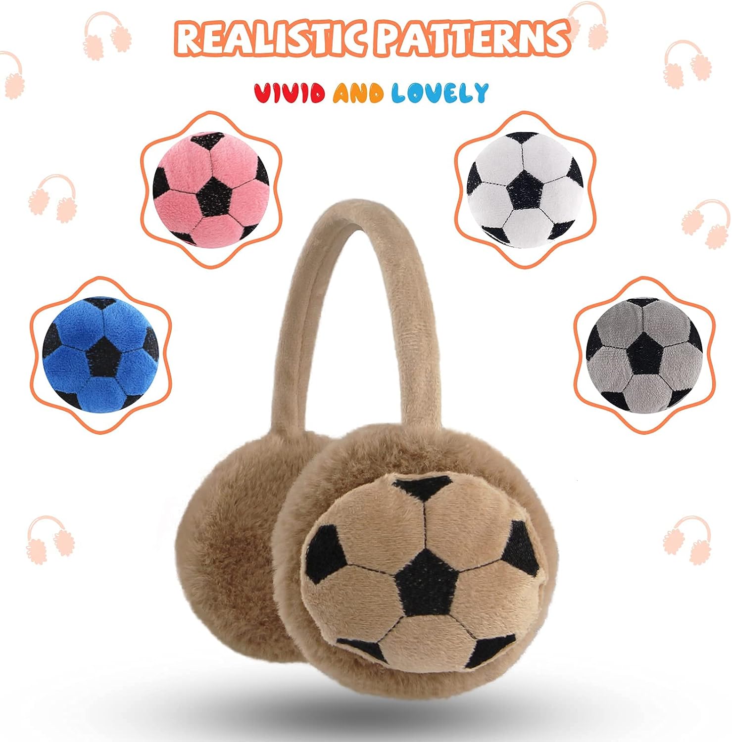 XIAOHAWANG キッズ 男の子 暖かい イヤーマフ 子供用 ガールズ 冬 イヤーマフ 寒い天候 イヤーウォーマー