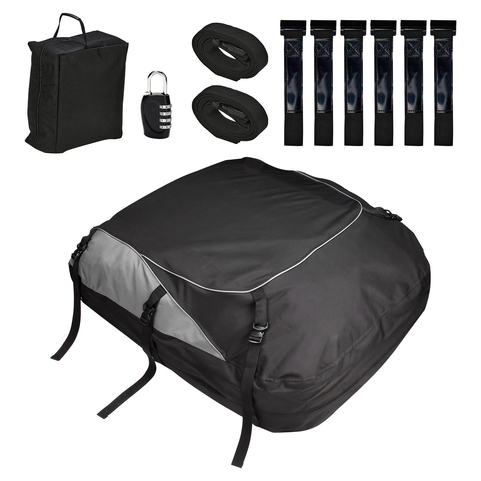 Sac de toit de voiture 566L - Sac de toit étanche et souple - Pliable - Fournisseur de bagages