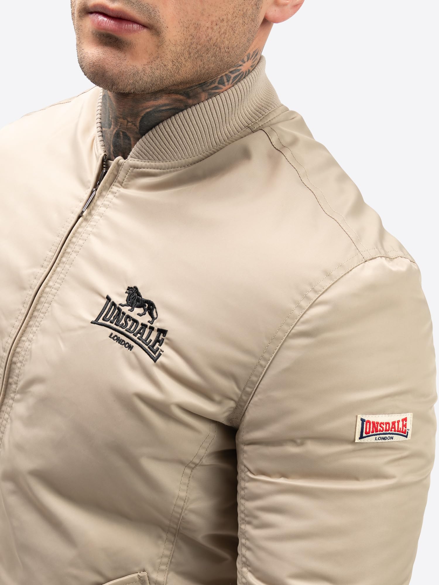 Lonsdale Bluzka Mężczyźni Herren Jacke Schmale Passform Tern Hill