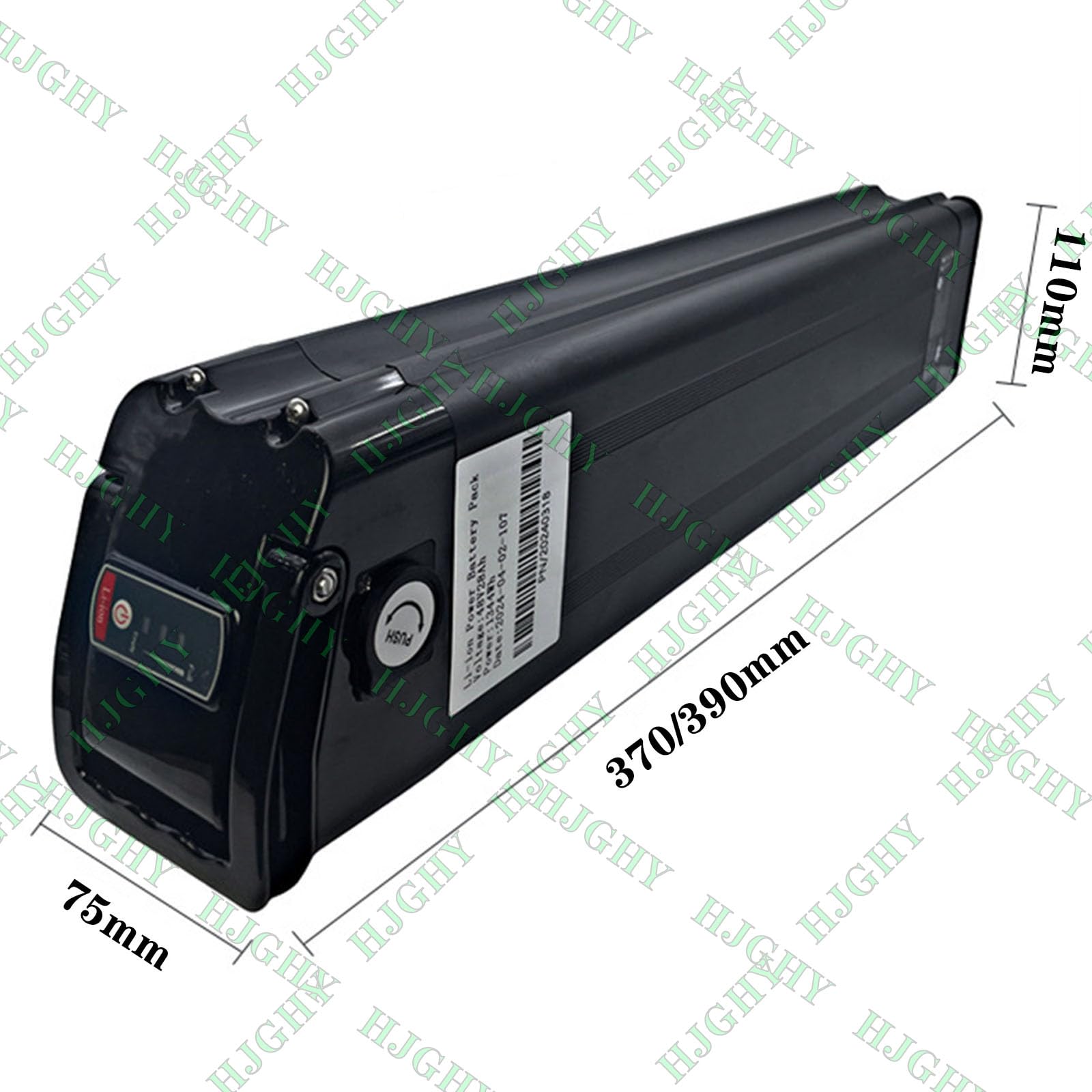 Batteria agli ioni di Litio da 48V 13Ah/15Ah o 36V 10Ah/17,5Ah Batteria al Litio Integrata Pieghevole con Caricabatterie e Maniglia per Kit Motore da 350W 500W e 800W,T Plug 36v17.5ah