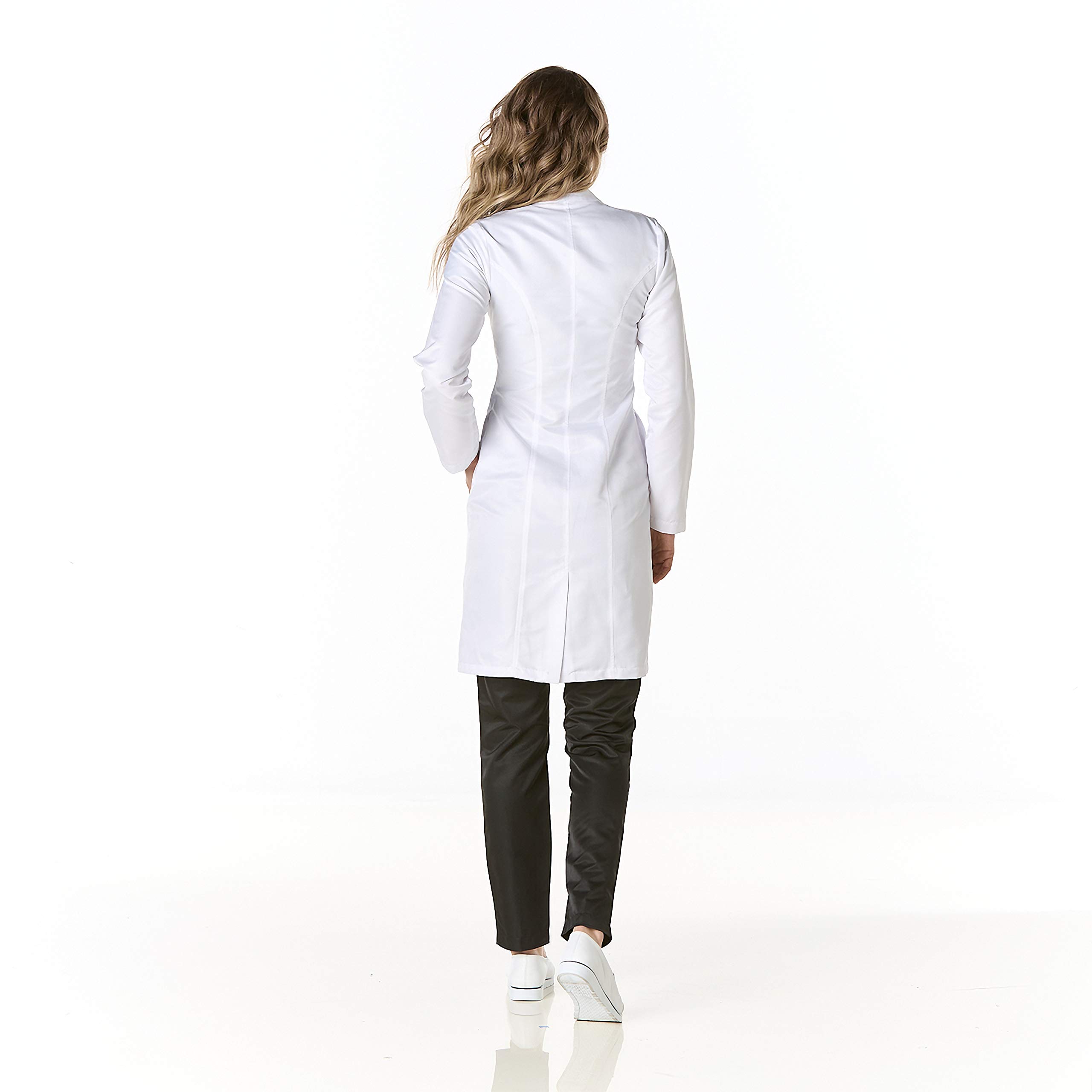 GALLANTDALE Bata Sanitaria Mujer Luxemburgo | Bata Médica Antifluidos Esterilizable con Cuello Mao