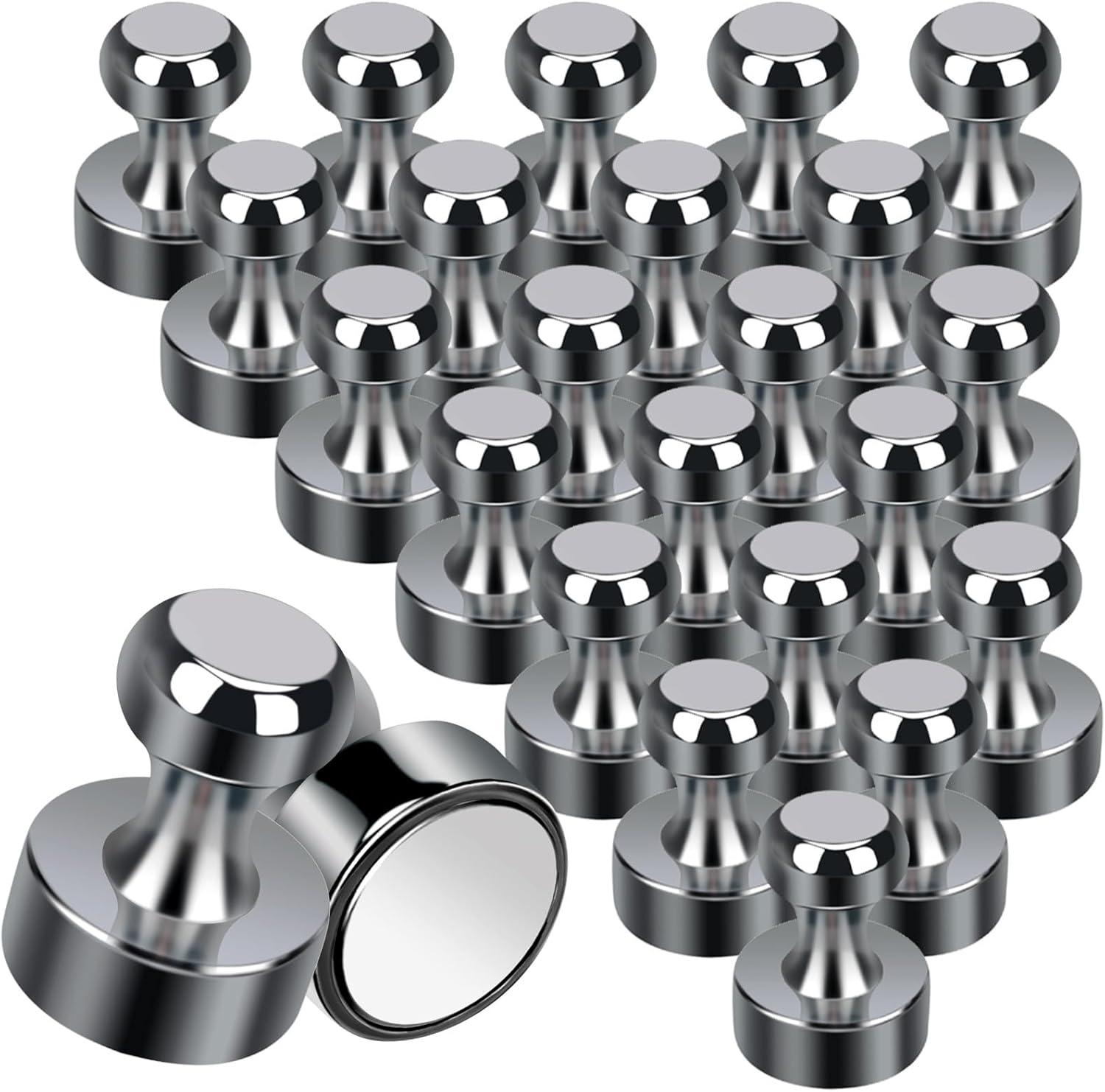 120 Pack Refrigerator Magnets 12 x 16mm Magnets for Whiteboard Neodymium Strong Magnets, Fridge Magnets Push Pins, Office Magnet, Magnets for Crafts