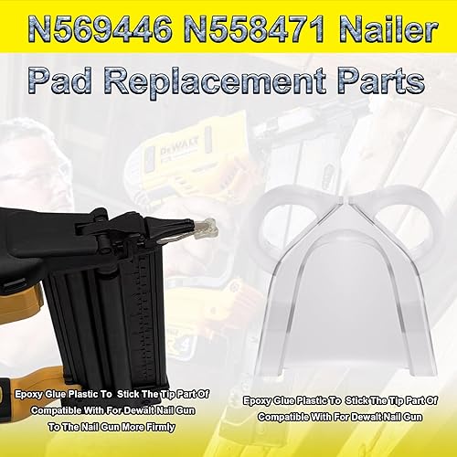 Miniatura 2 de Paquete de 5 puntas de repuesto para pistola de clavos N569446 N558471 para puntas de clavadora Dewalt, alfombrillas de seguridad Bcn680D1 Dcn680B