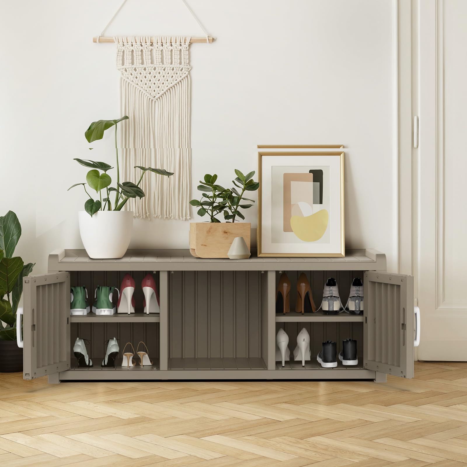 Outdoor Shoe Rack With Cover Dextrus Shoe Cabinet With Flip