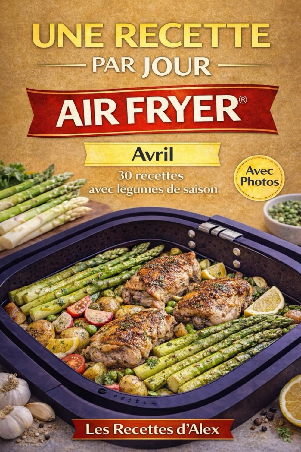 Une Recette par Jour – Avril: 30 recettes complètes de saison à l’Air Fryer® Fruits et légumes d'avril – Prêtes en moins de 30 minutes Compatibles ... (Une Recette par Jour – Air Fryer®)