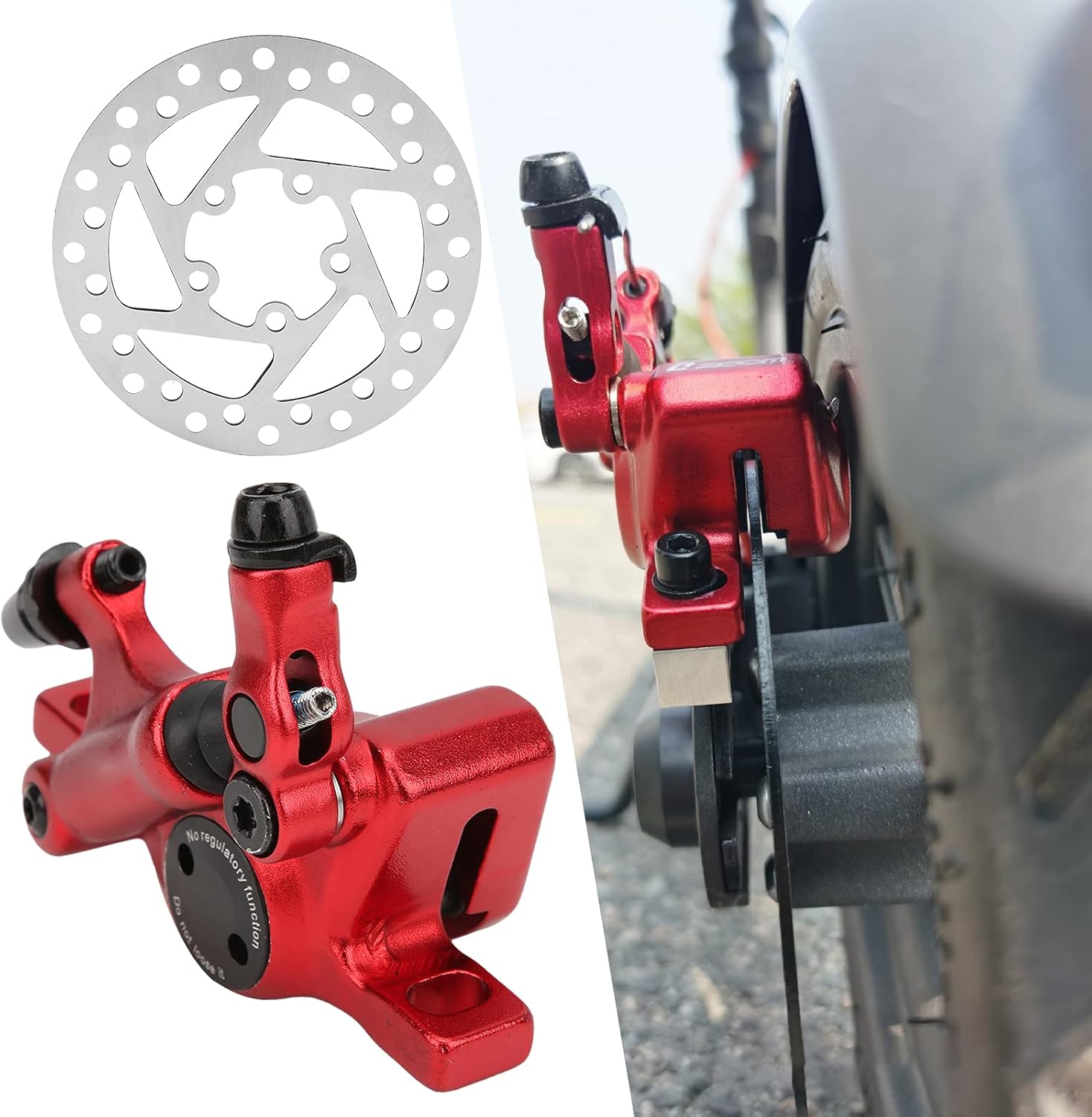 Disc Brake Kit Aluminum Front and Rear Caliper with 120mm Rotor and Adapter for Road Mountain