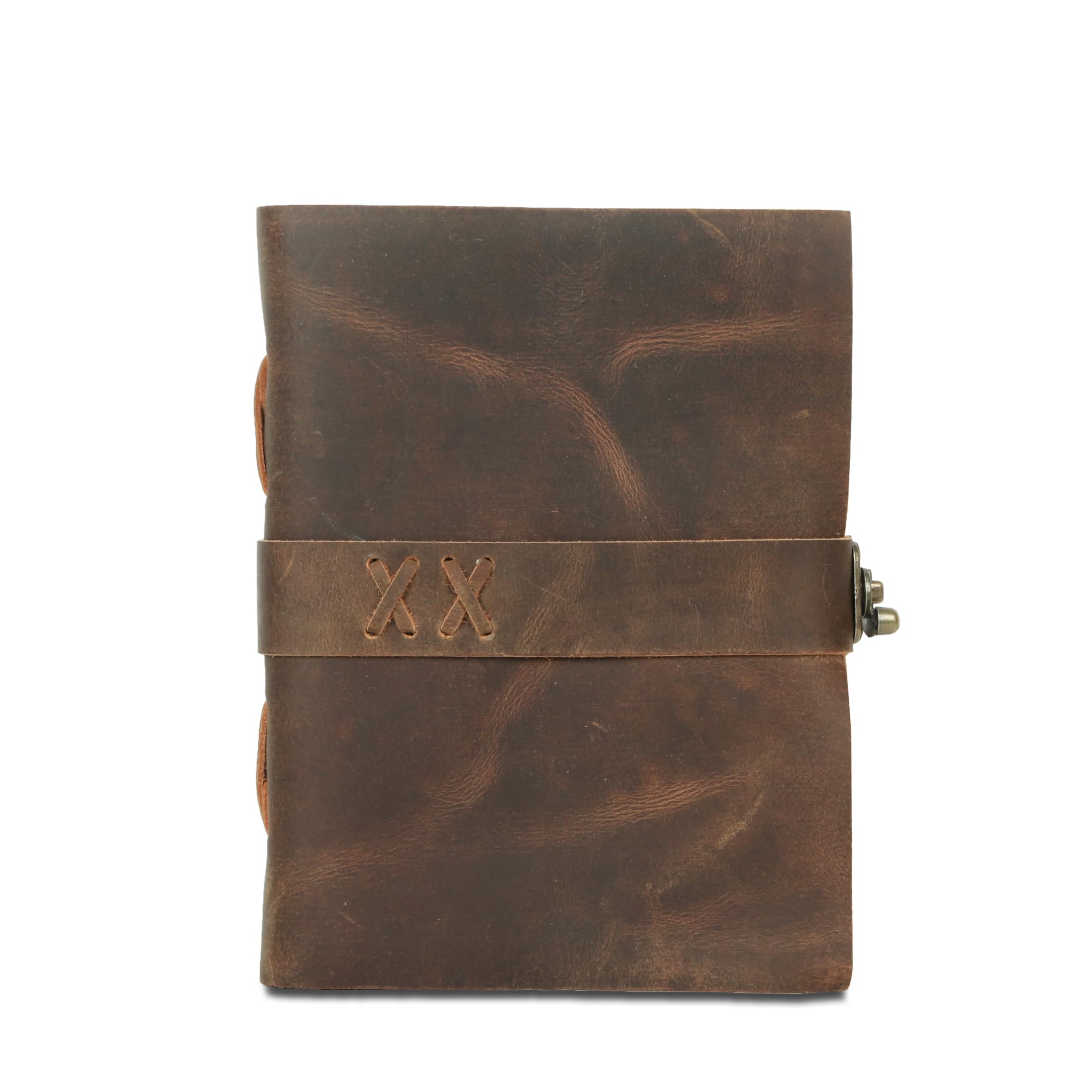 Vintage Leather Journal Handmade Buffalo Deckle Edge Paper - Image 2