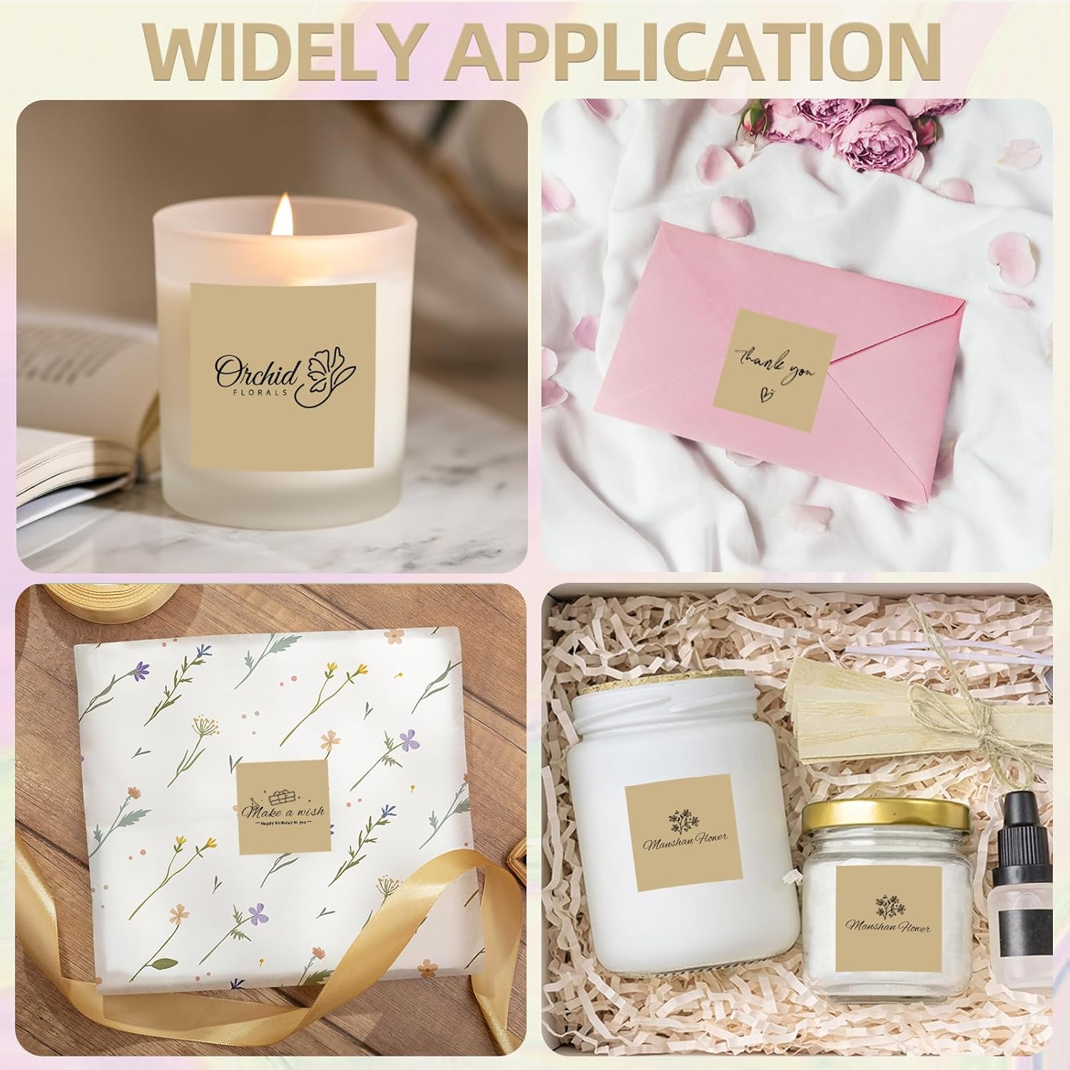 Starboling 2"x2"Square Thermal Labels,Self-Adhesive Thermal Sticker Printer Labels for Small Business,Address,Color Coding(Brown) - Image 7