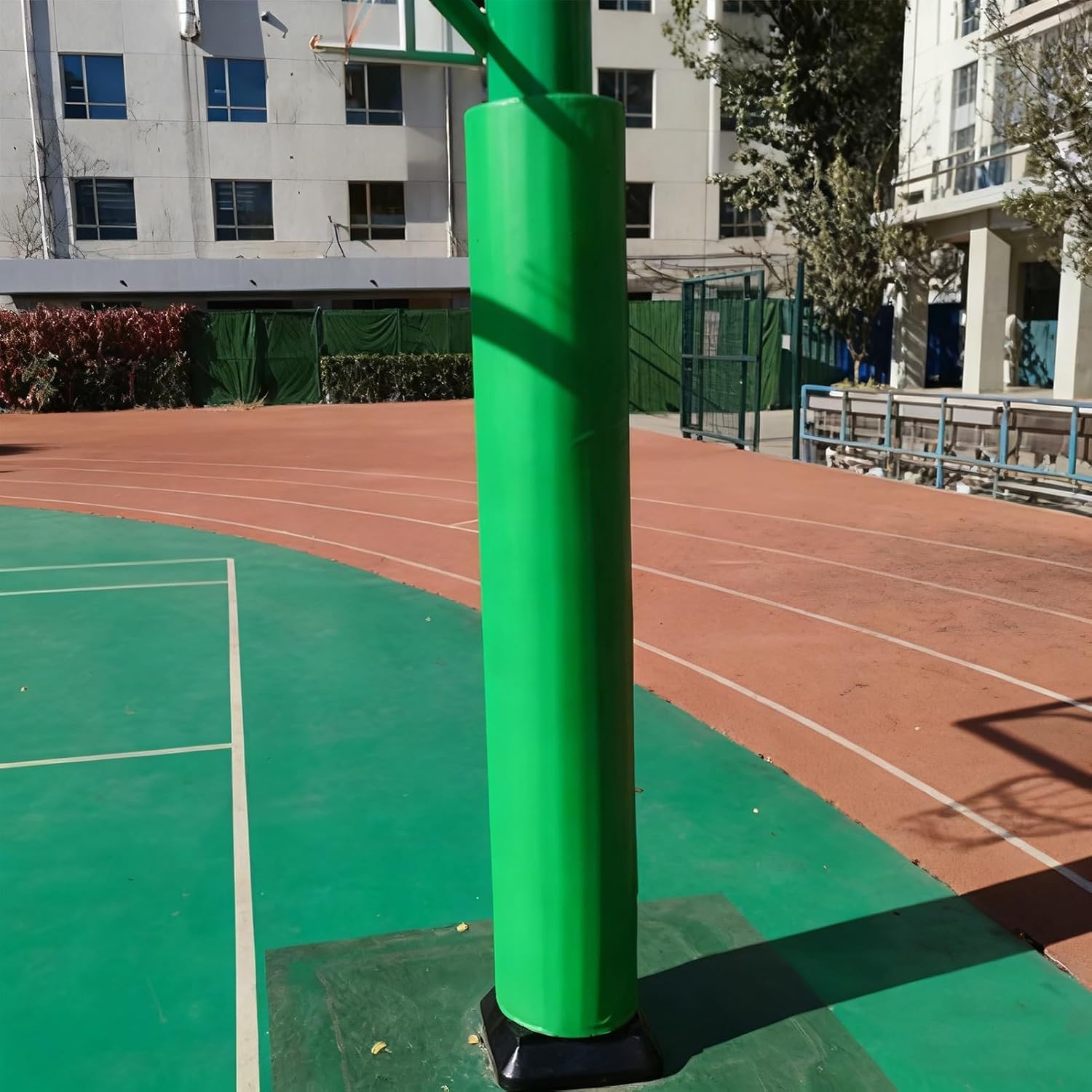 VUIKLCty Basketball Hoop Post Pads – Round Outdoor Foam Pads, Suitable For Basements, Garages Or Playgrounds(Green,Dia 165mm)