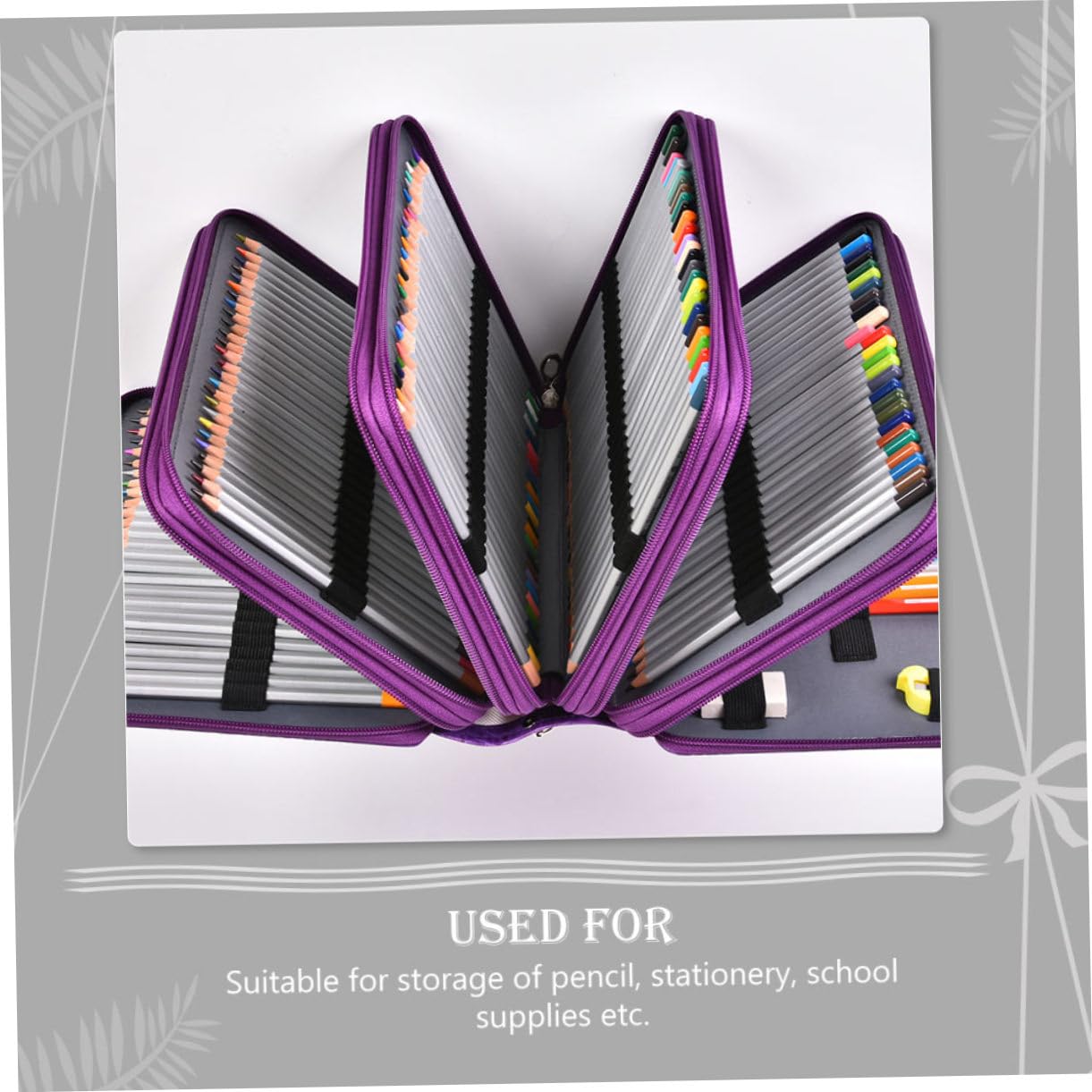 Trousse à Crayons Capacité De Rangement pour Fournitures Scolaires Et Matériel pour Étudiants Et Artistes
