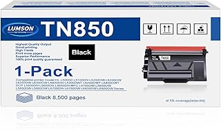 TN850 TN-850 Toner Cartridge High Yield Black 1 Pack Replacement for Brother TN 850 HL-L5000D L5100DN L5200DW L6200DW L6250DW L6300DW L6400DW L5200DWT L6200DWT L6400DWT DCP-L5500DN L5600DN L5650DN Printer Toner