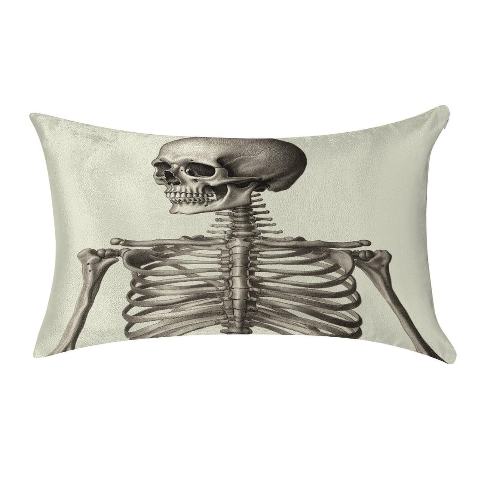 Btcowzrv Style Human Skeleton Pillow Cover Pillow Case Pillowcase