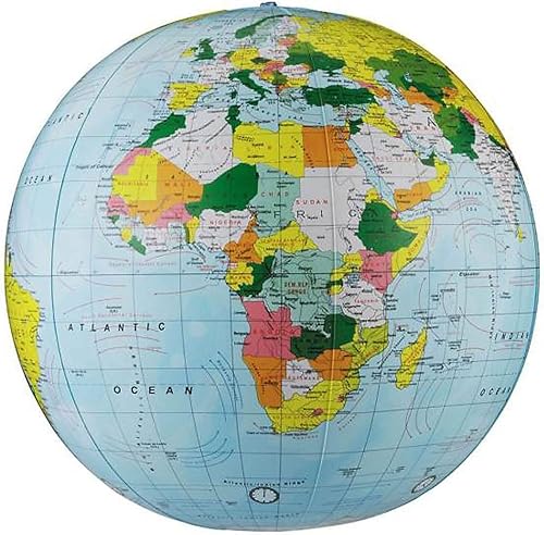Replogle Globes inflable Globo Político, Luz Blue Ocean