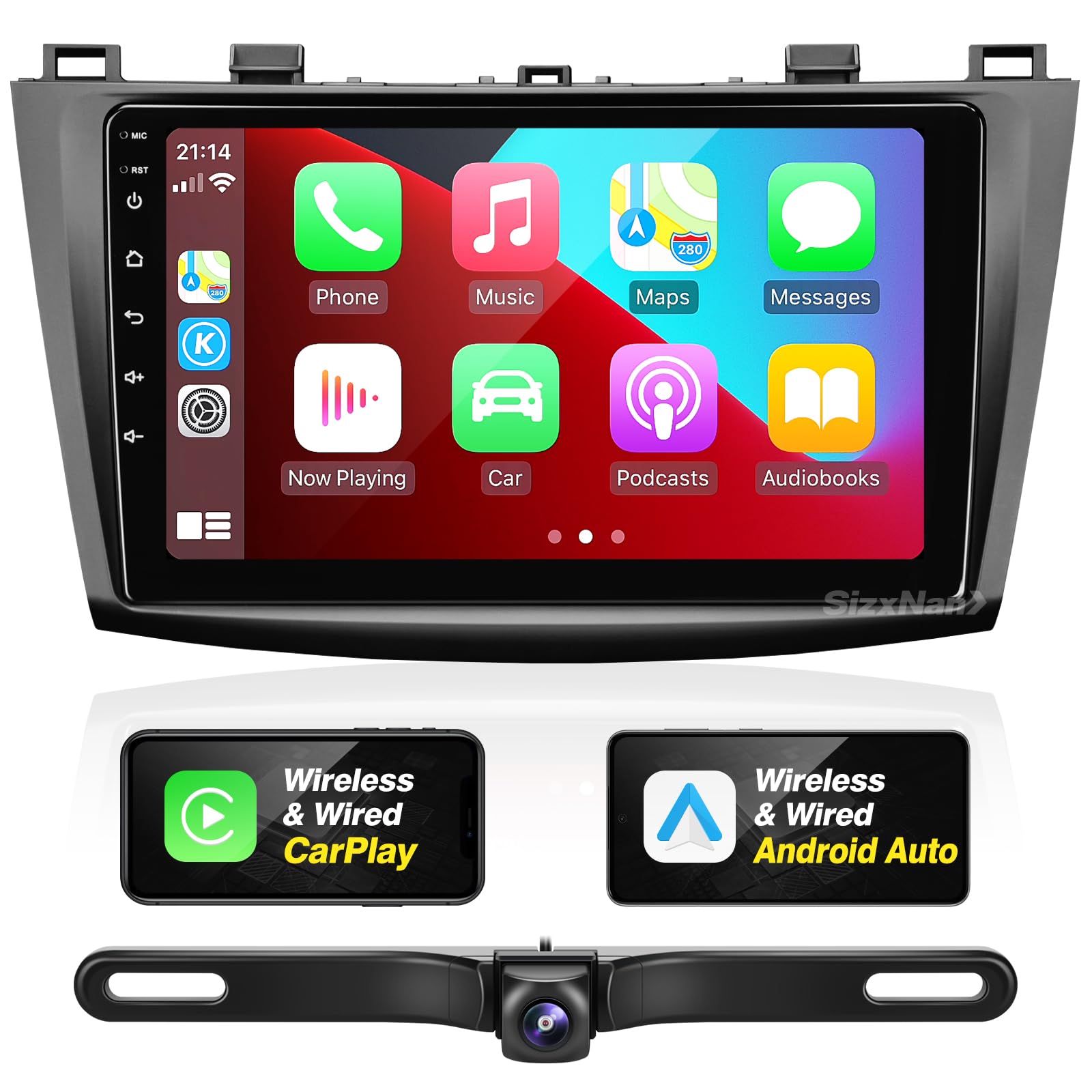 Amazon.com: SizxNanv for Mazda 3 Radio Upgrade Compatible with