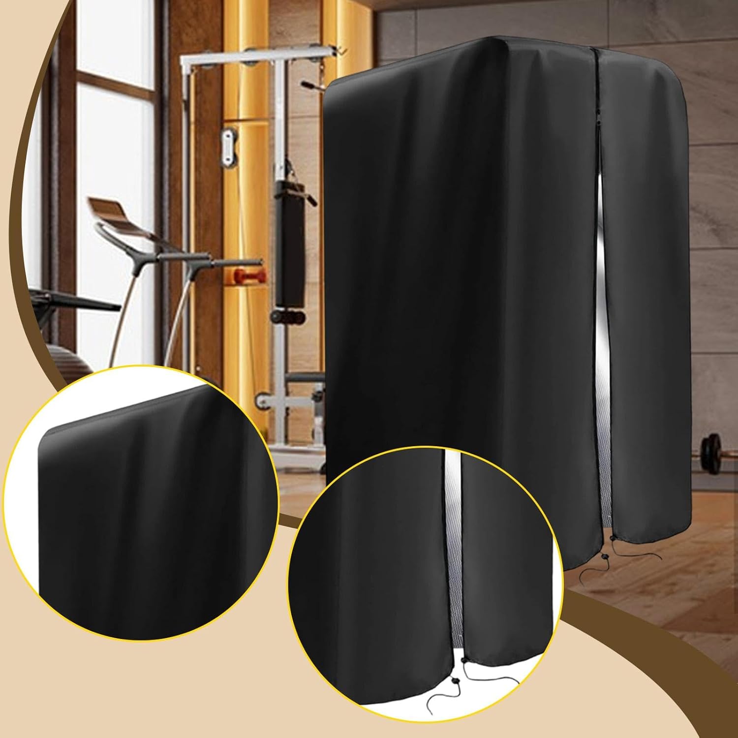 predolo 懸垂バー用カバー、パワーケージ保護、ジムやオフィスのフィットネス機器の多機能保護