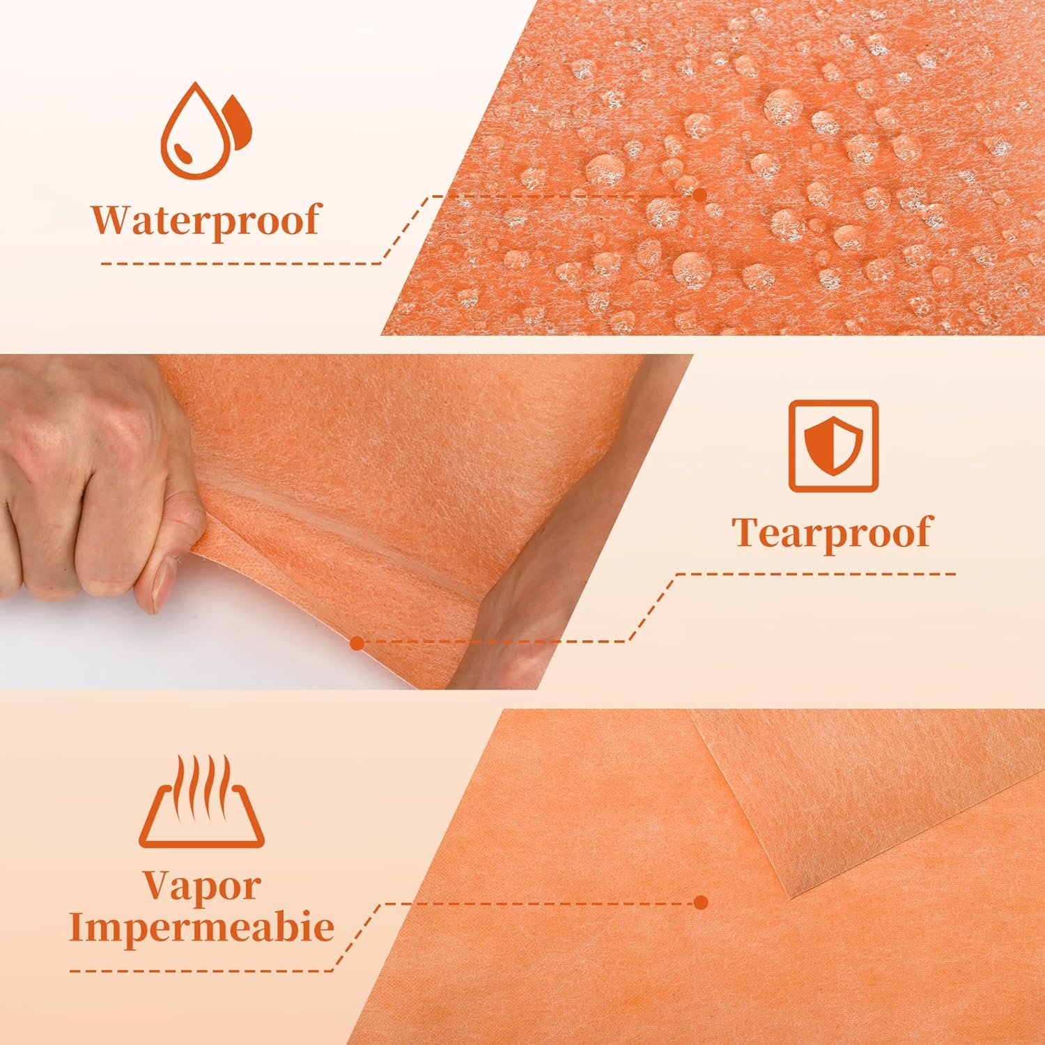 Bande d'étanchéité professionnelle - 1m x 30m - Bande d'étanchéité de douche - Étanche - Tapis de découplage pour sanitaire, salle de bain, sauna, carrelage (1m x 30m)