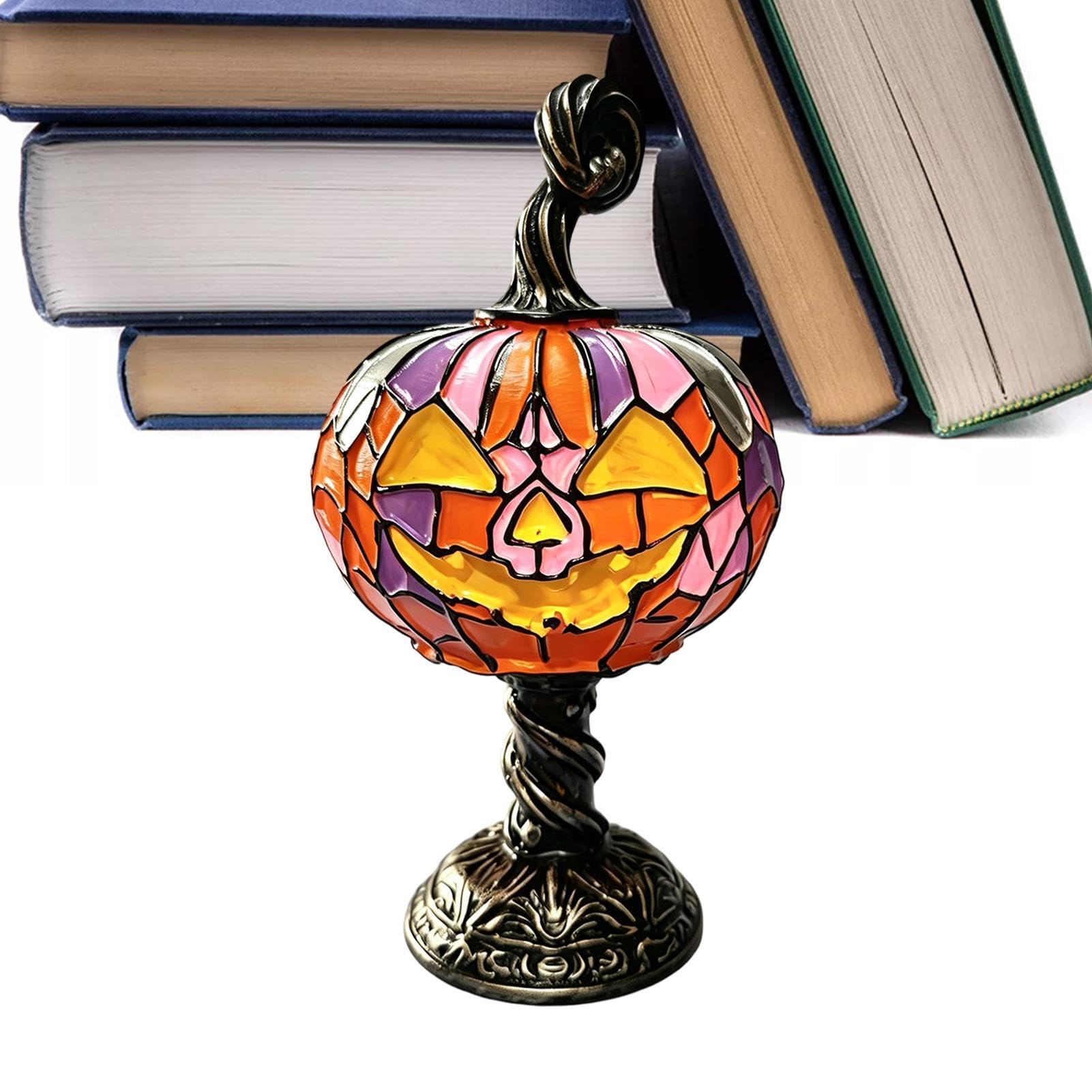 Lampade di Halloween | USB Plug-in Scrivania Comodino Comodino Decorazione Luce Spettrale | Lampada da tavolo di Halloween per casa vacanza libreria corridoio comodino comodino camera da letto ufficio mensola